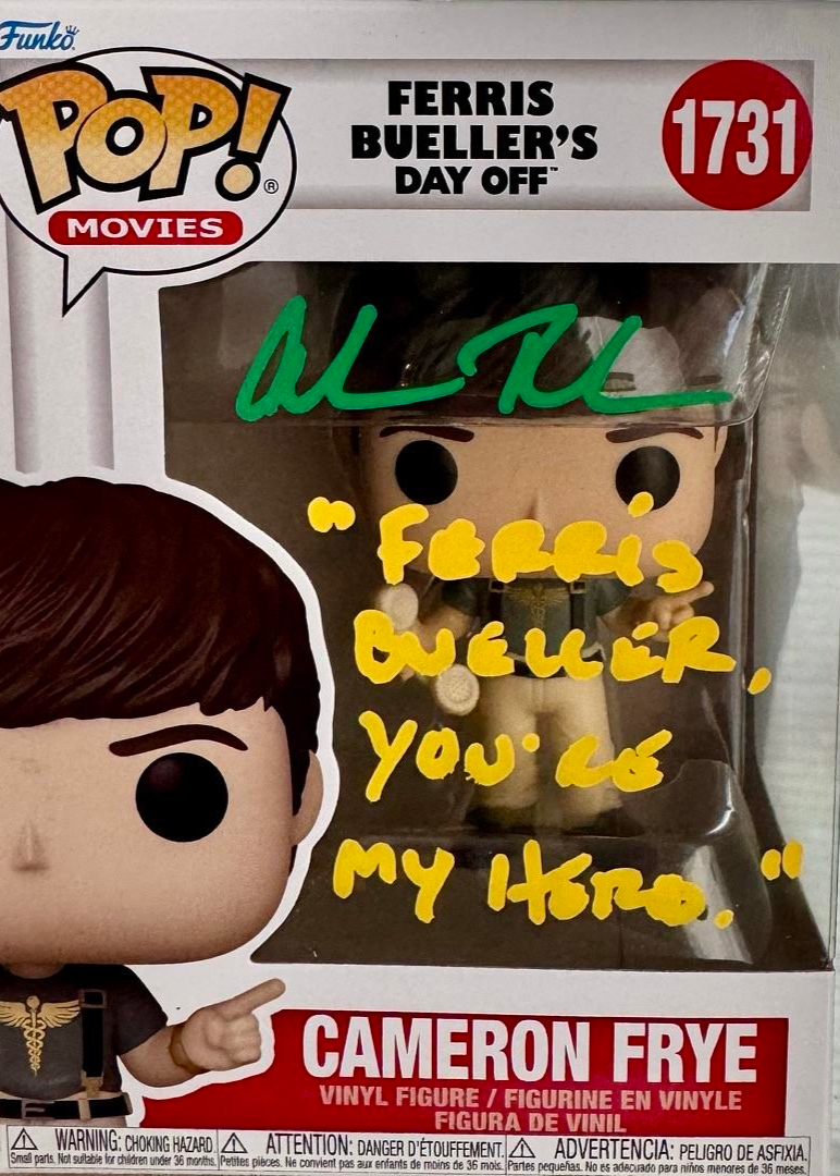 Alan Ruck Signed Funko Pop #1731 "Cameron Frye" (Ferris Bueller) w/Long Quote - JSA COA #01